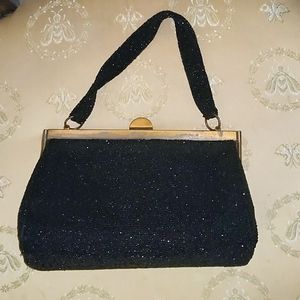 Vintage '40s Fre-Mor Beaded Handbag Brass
